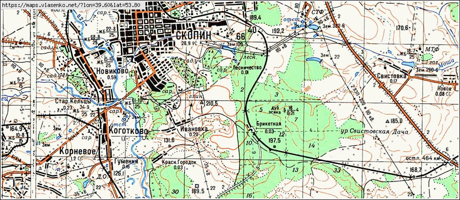 Вослебово рязанская область карта