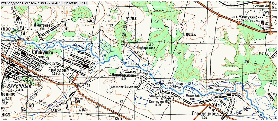 Ильинка скопинский район карта