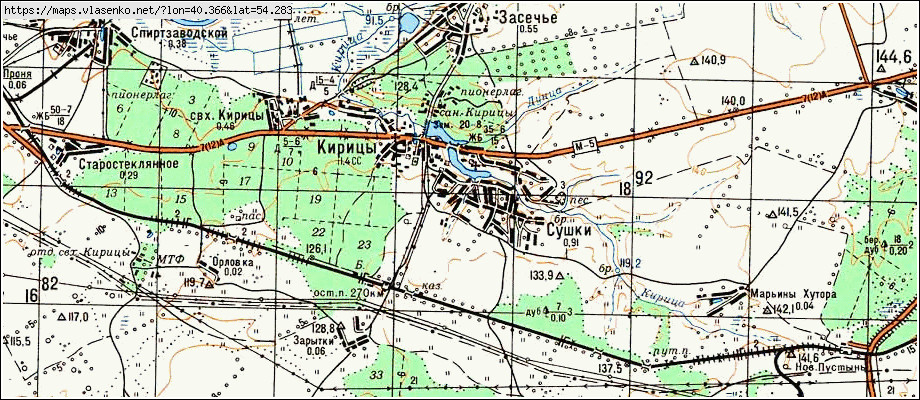 Подробная карта спасского района рязанской области