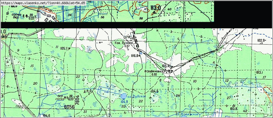 Старая карта спасского района