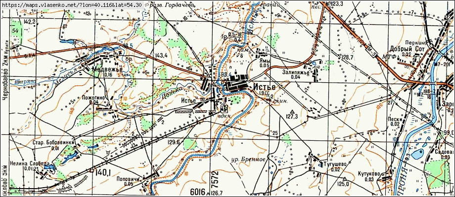 Истье рязанская область карта