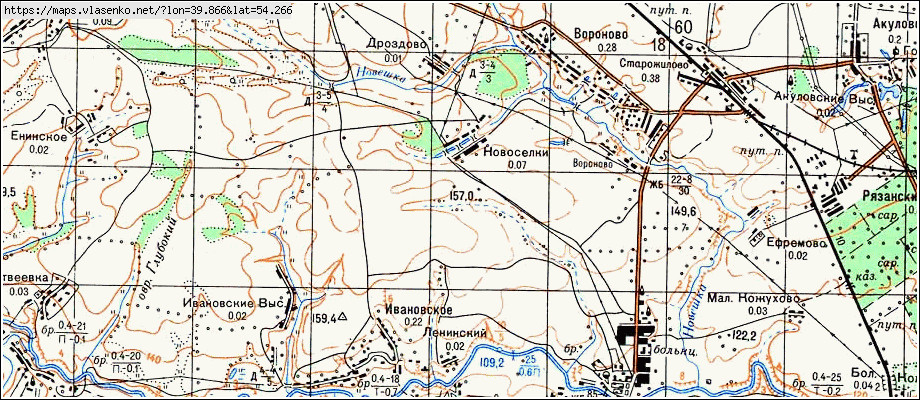 Карта рязанской области старожиловского района рязанской области