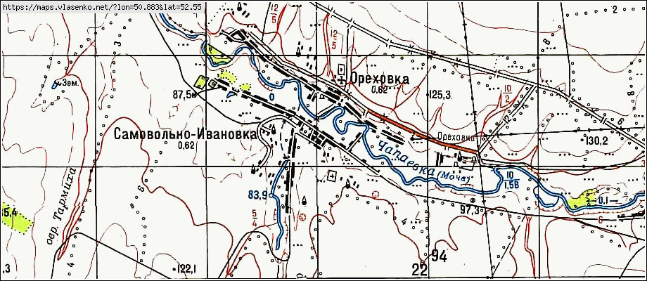 С выселки самарская область карта