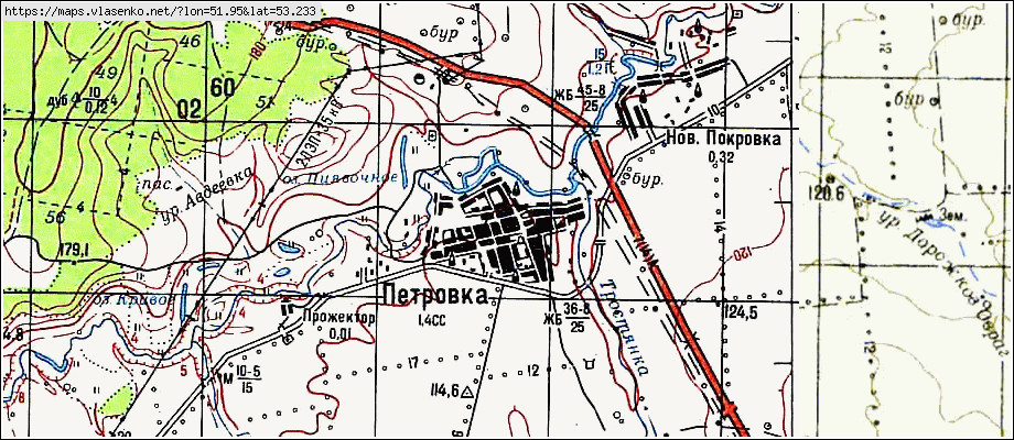 Борское самара карта