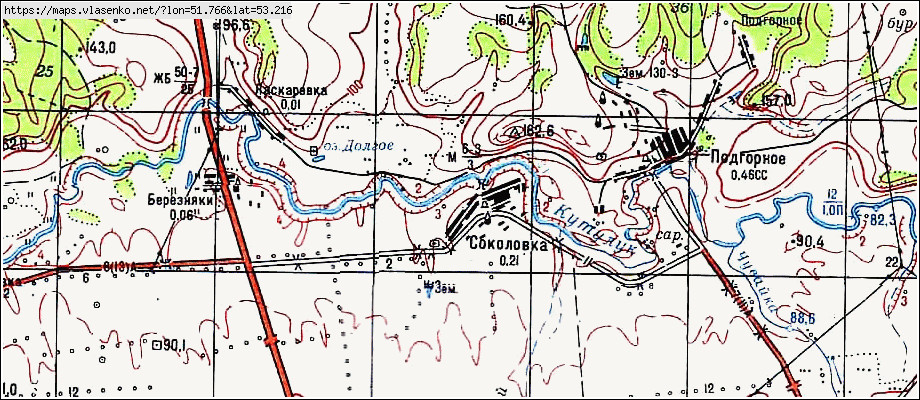 Карта борского района самарской области с селами