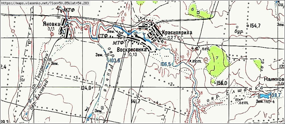 Карта большой глушицы самарской области с улицами