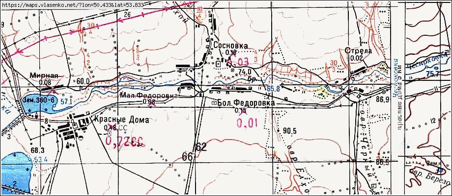 Карта пос федоровка тольятти