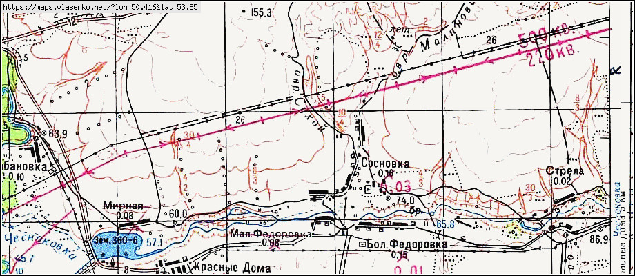 Сосновка череповец карта