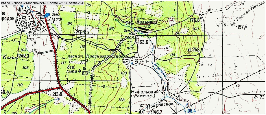 Карта исаклинского района