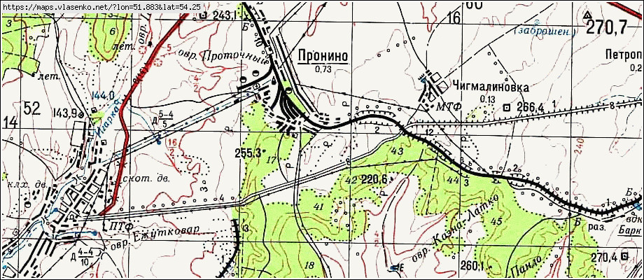 Карта клявлинского района