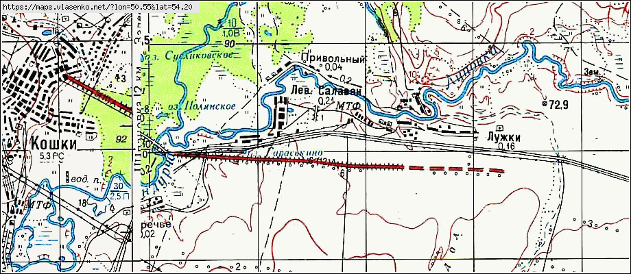 Карта кошкинского района самарской области подробная с деревнями