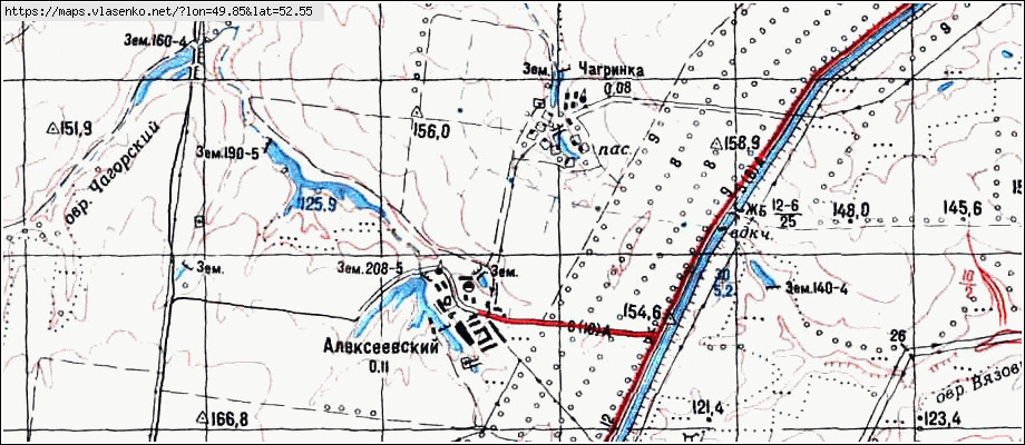 Карта самарской области п алексеевка