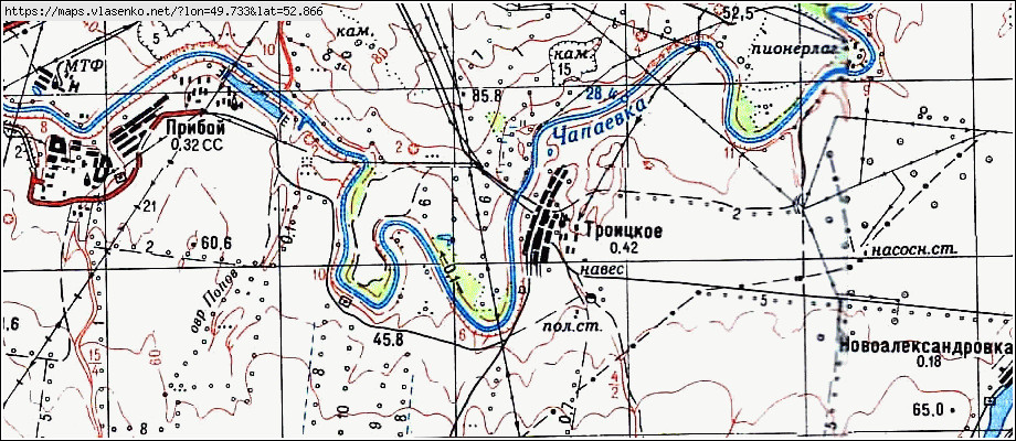 Карта красноармейское самарская область