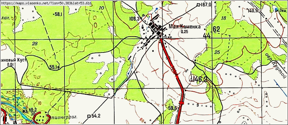 Село хорошенькое самарская область карта