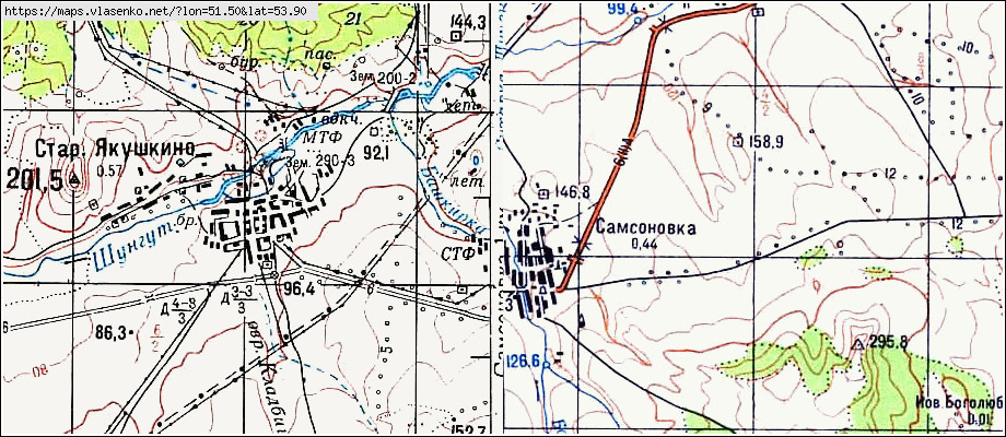 Павловка карта оренбург