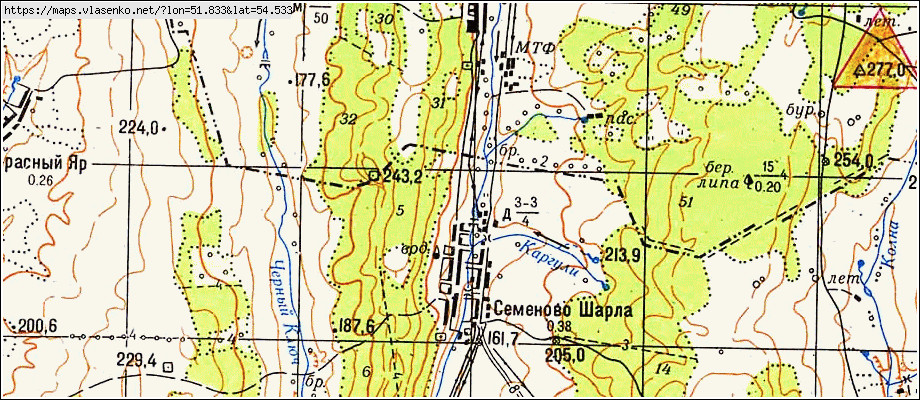 Погода семенов карта