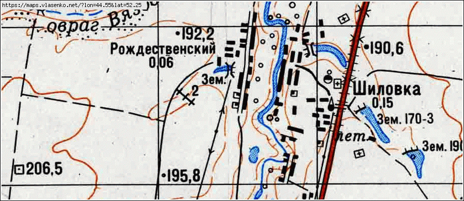 Карта екатериновского района с деревнями