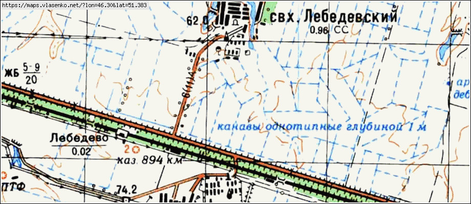 Карта ПРИДОРОЖНЫЙ, Саратовская область, Энгельсский район