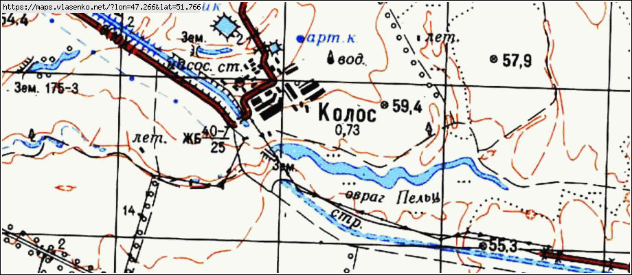 Карта марксовского района