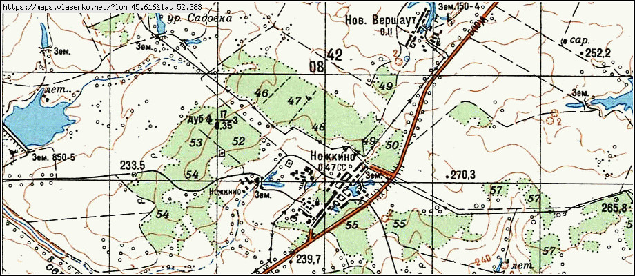 Спутниковая карта петровска