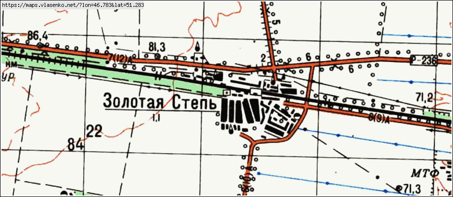 Топографическая карта саратова