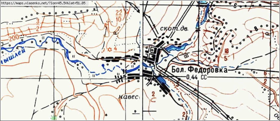 Карта с федоровка