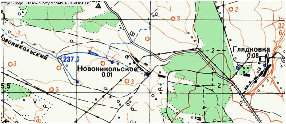 Карта НОВОНИКОЛЬСКОЕ, Саратовская область, Татищевский район