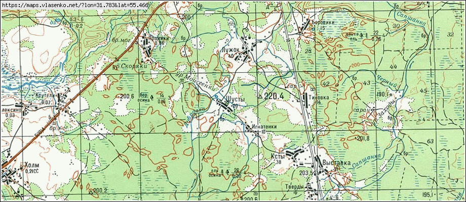 Стародуб лужки карта