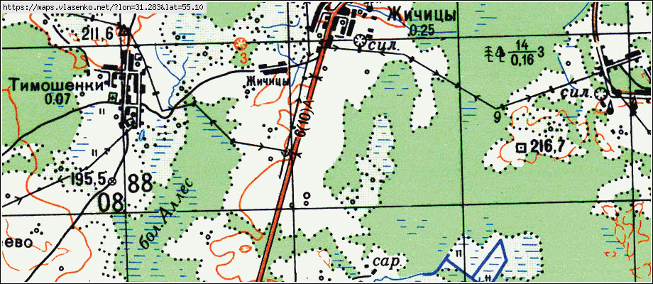 Подробная карта смоленской области демидовского района смоленской области