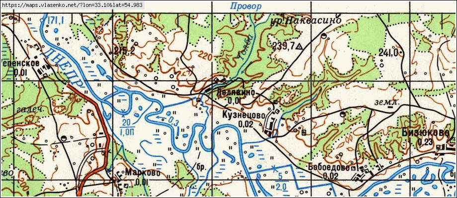 Дорогобужский район карта с деревнями