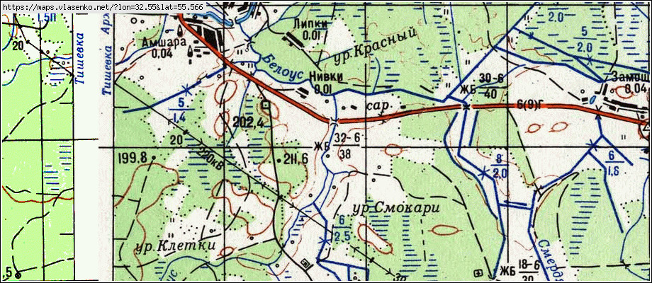 Карта духовщинского района смоленской области подробная с деревнями