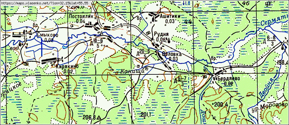 Карта духовщинского района смоленской области подробная с деревнями