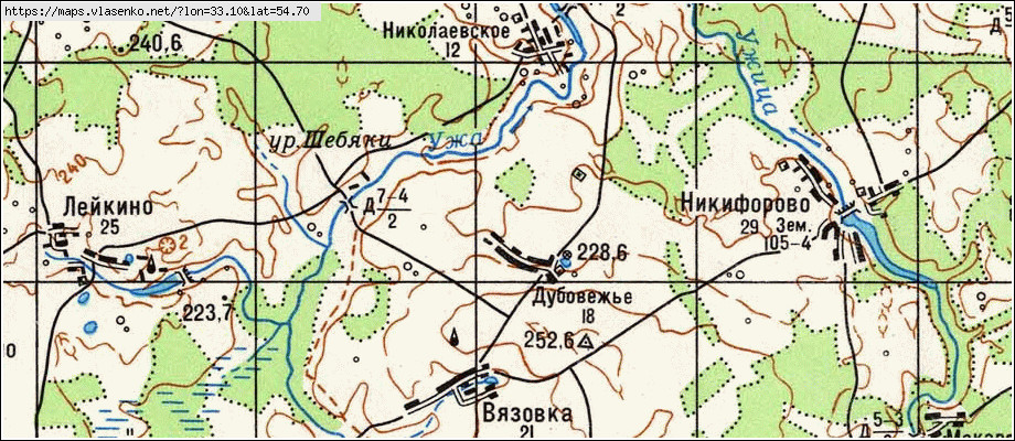 Угра карта смоленской области