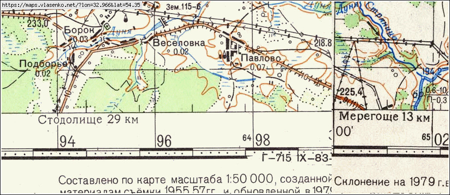 Карта красный бор смоленская область