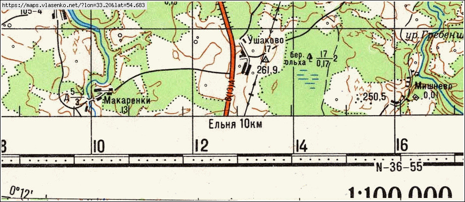 Ушаково тюменский район карта