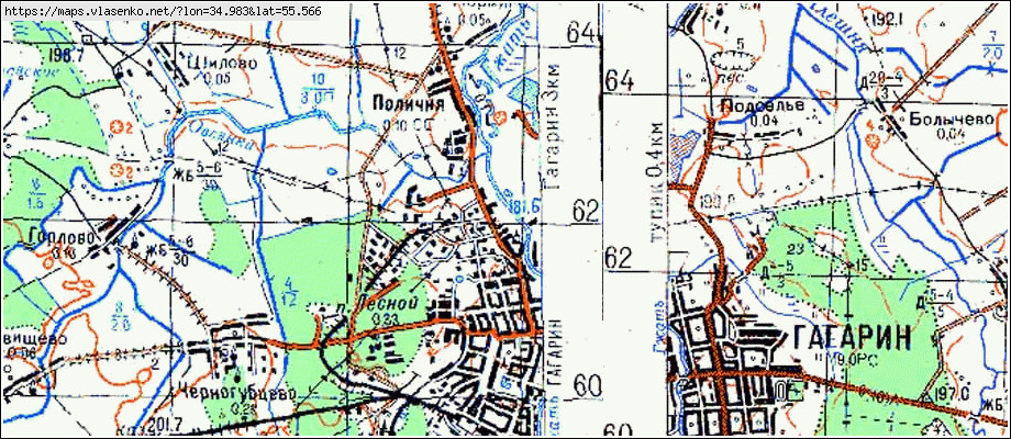 Кадастровая карта гагаринского района