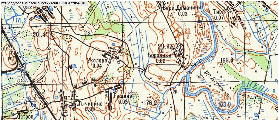 Доманичи почепский район карта