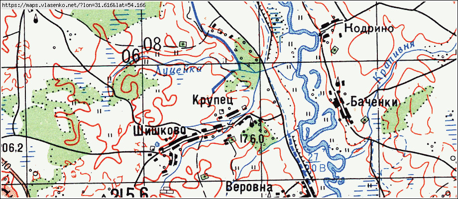 Карта монастырщинского района со спутника