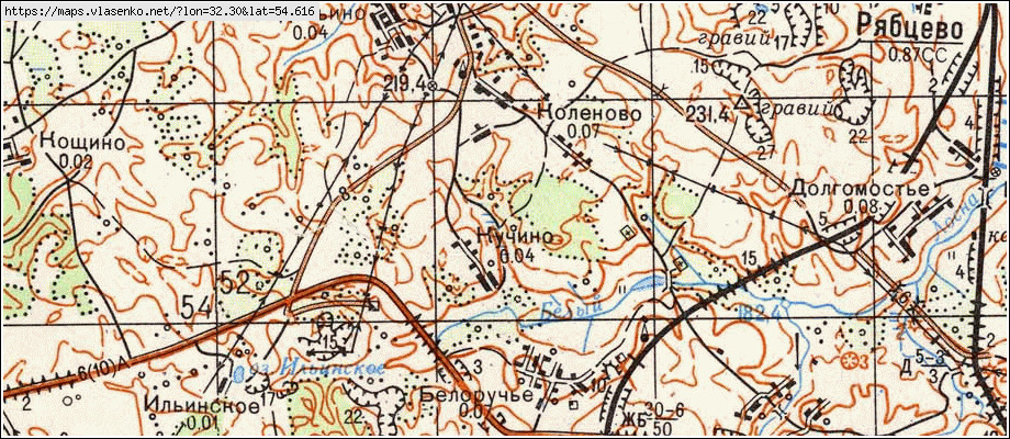 Карта починковского района нижегородской области с деревнями и дорогами