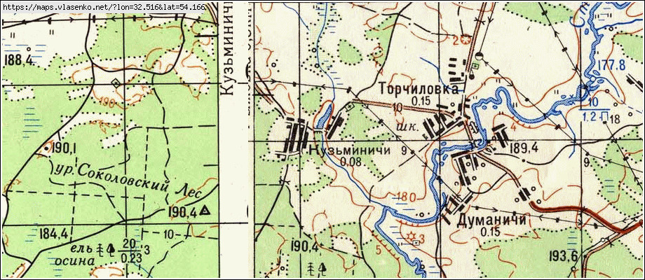 Карта починковского района