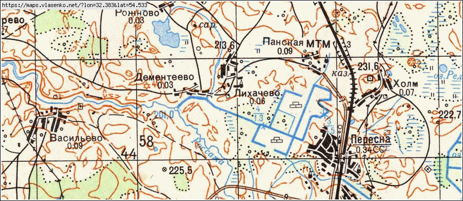 Карта починковского района смоленской области