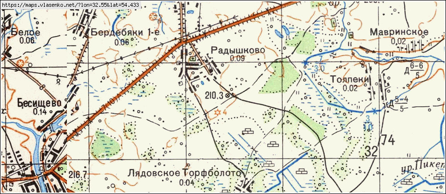 Карта починковского района смоленской области подробная с деревнями