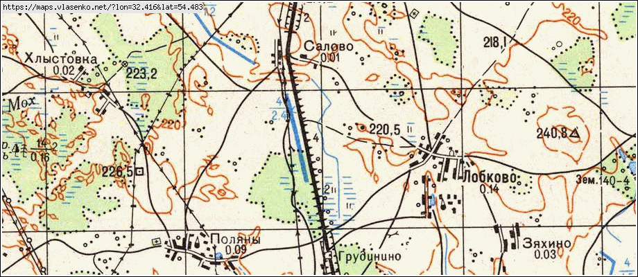 Карта починковского района