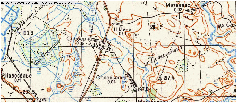 Починковский район смоленская область карта