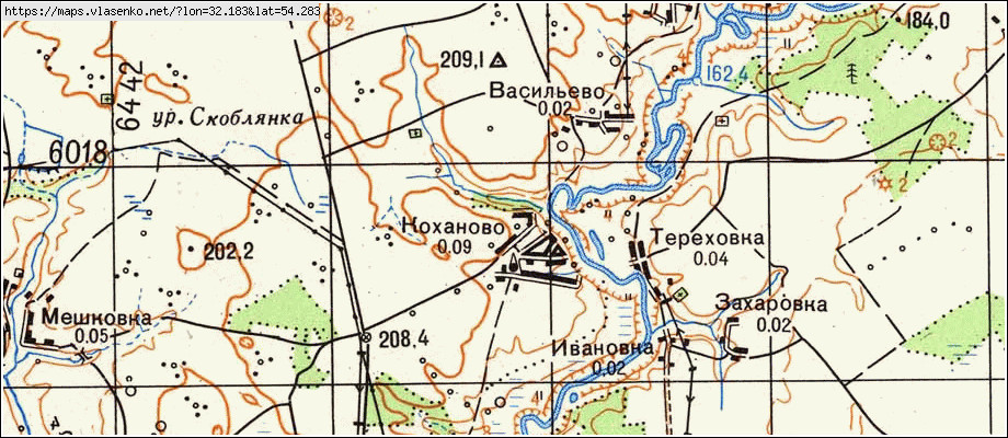 Карта починковского района смоленской области подробная с деревнями