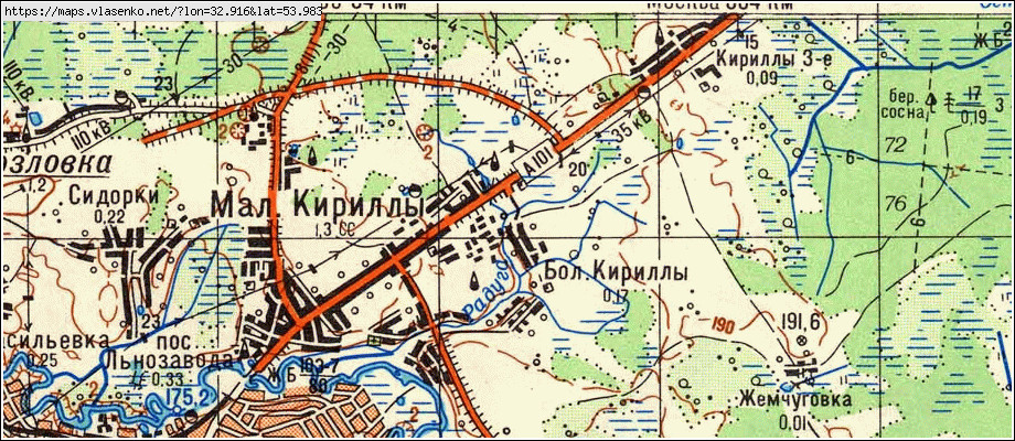 Смоленская обл рославль карта