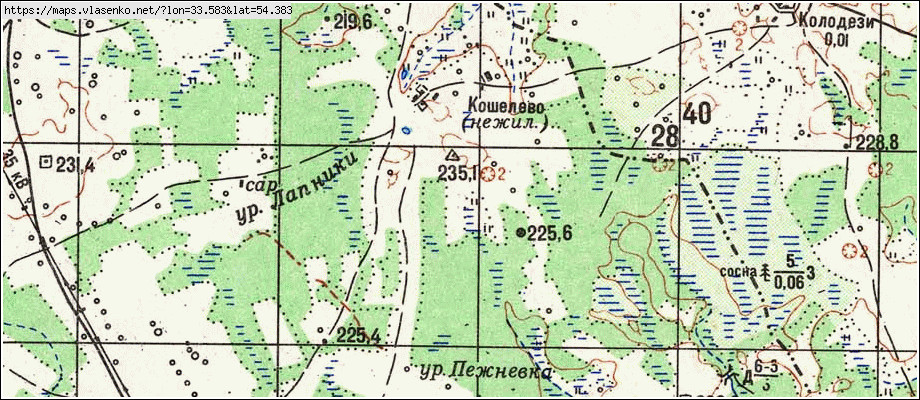 Карта буда кошелево с улицами и номерами домов