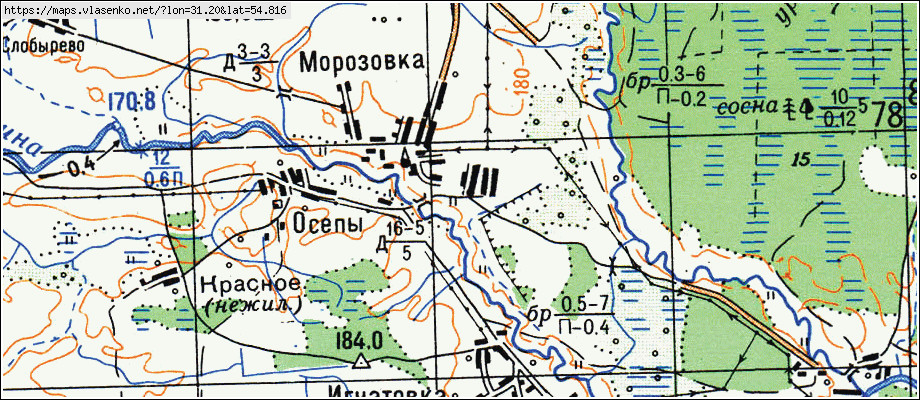 Морозовка карта спутник