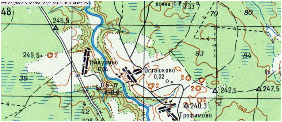 Осташково омск дачи карта