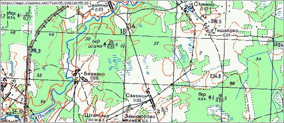 Угра карта смоленской области